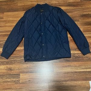 Banana republic navy blue bomber jacket